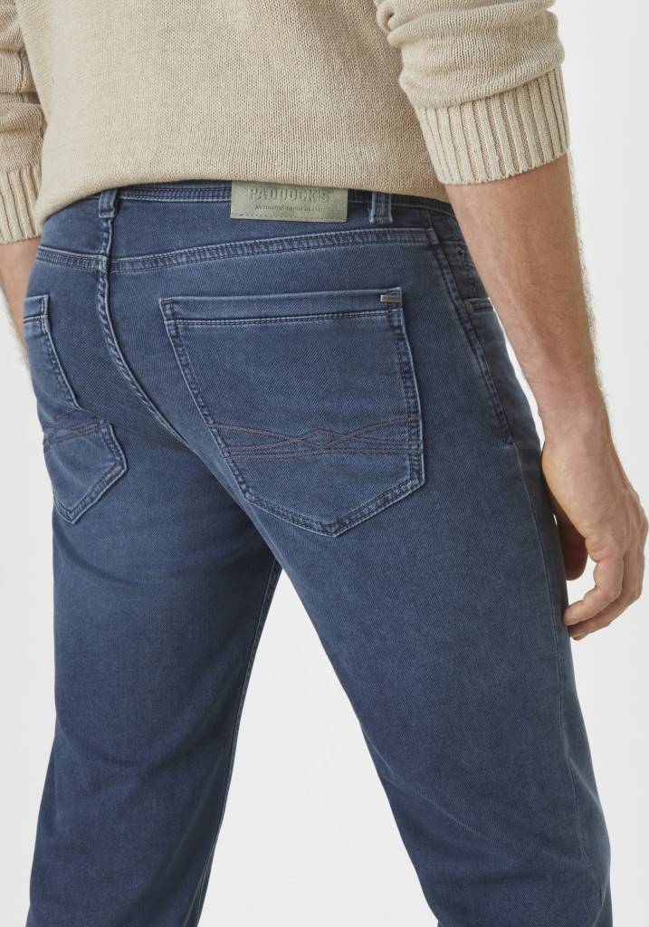 Paddocks DEAN MOTION&COMFORT JOGG DENIM Schmale Passform - Blue Grey Used Moustache