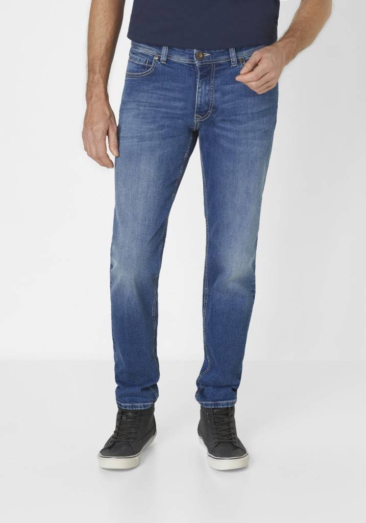 Paddocks DEAN MOTION&COMFORT Schmale Passform - Medium Blue Used Moustache