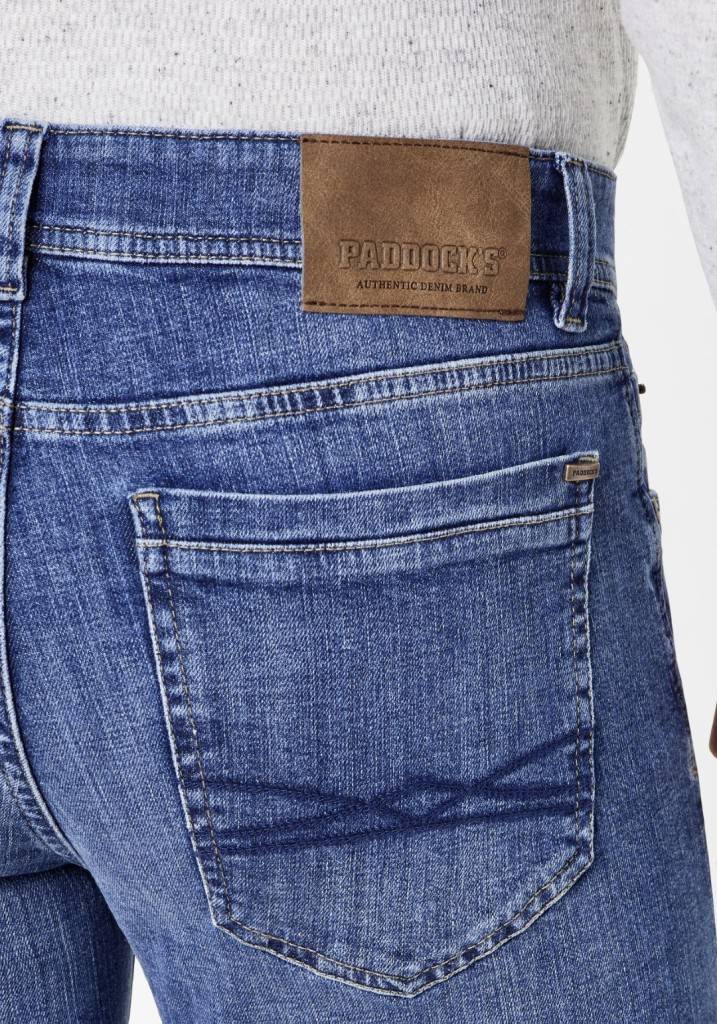 Paddocks DEAN MOTION&COMFORT Schmale Passform - True Blue Heavy Washed