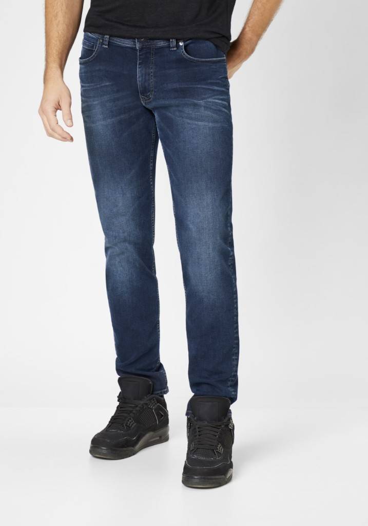 Paddocks DEAN MOTION&COMFORT Schmale Passform - Vintage Blue Black Wash