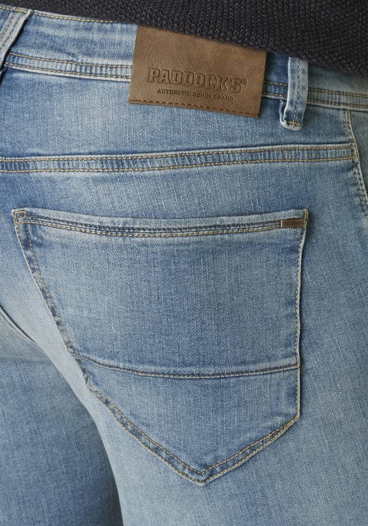 Paddocks DEAN / WITHOUT DESTROY Schmale Passform - Medium Blue Used Moustache