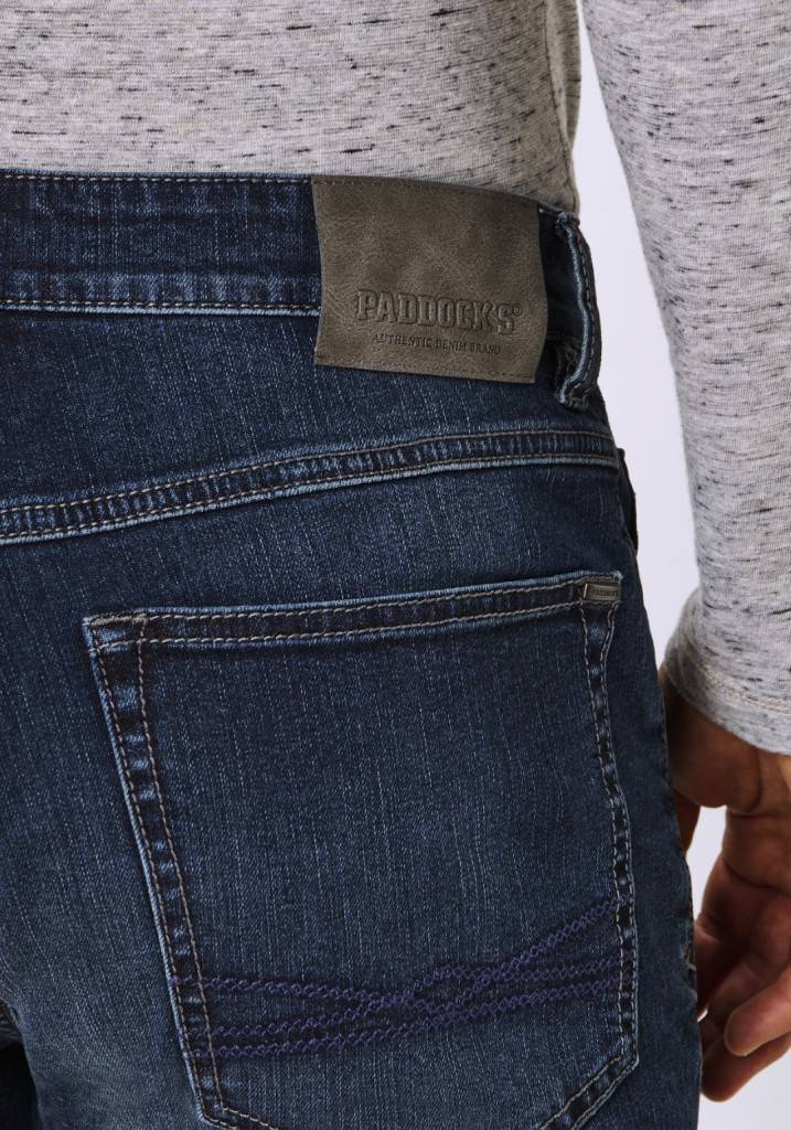 Paddocks DUKE Normale Passform - Blue Black Heavy Wash