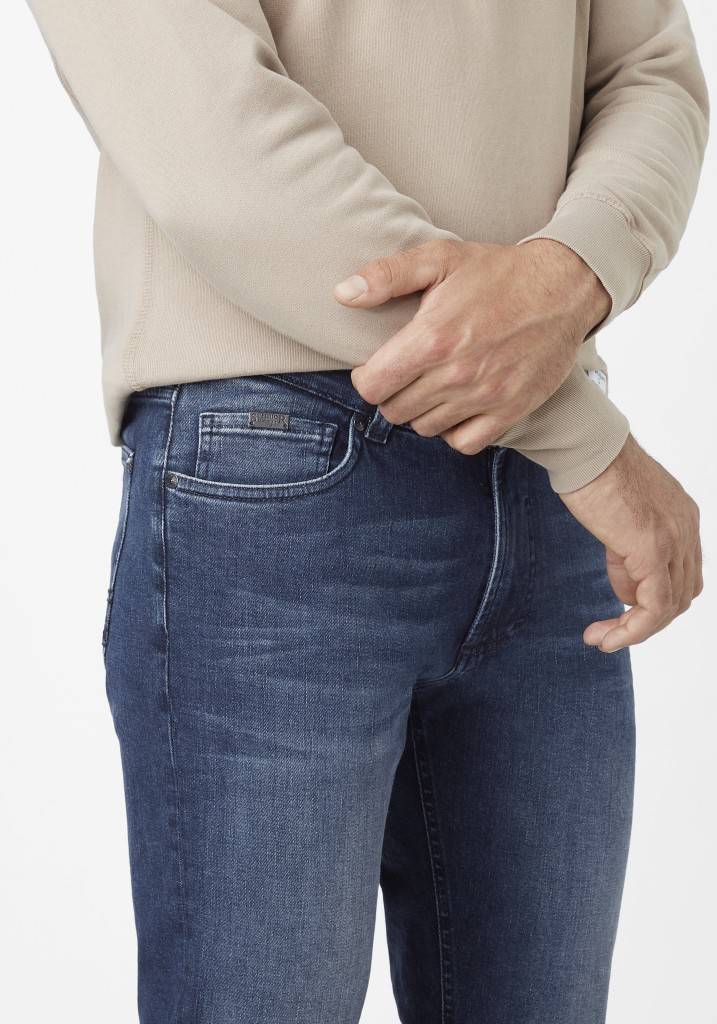 Paddocks DUKE Normale Passform - Medium Blue Used Moustache