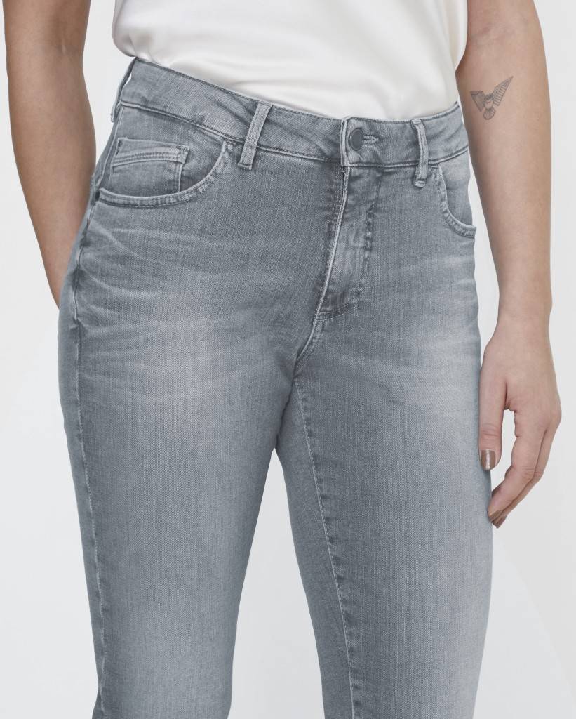 Paddocks LIA MOTION&COMFORT Schmale Passform - Light Grey Used Moustache