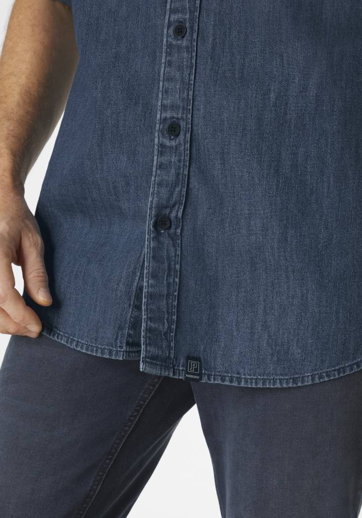 Paddocks Long Sleeve Shirt Normale Passform - Medium Blue