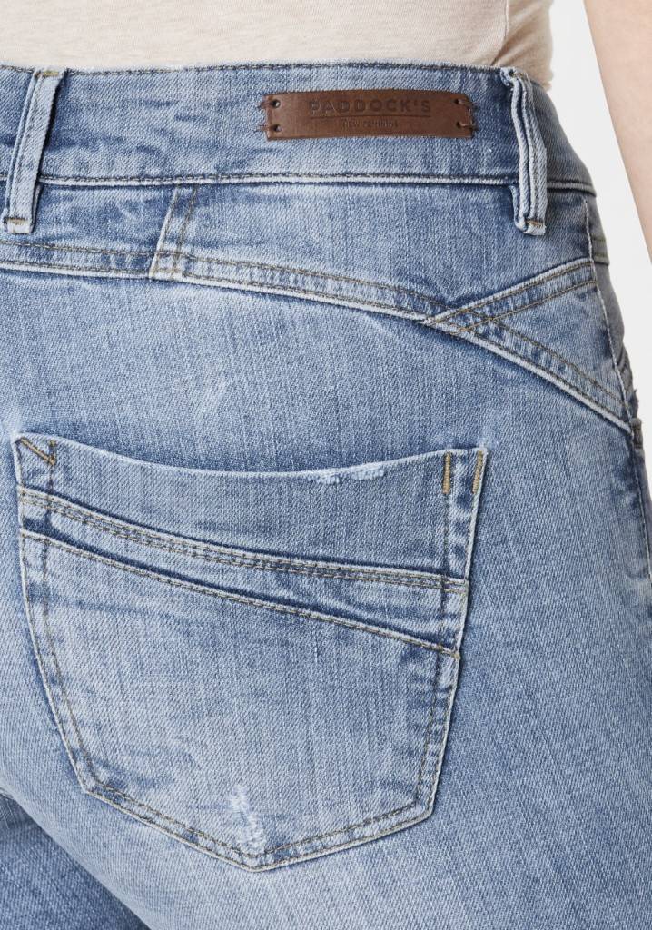 Paddocks LUCY Skinny Fit - Vintage Blue With Handwork And 3D Pleats