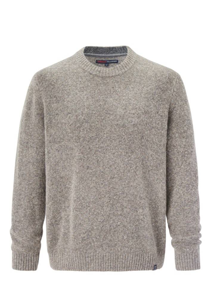 Paddocks Wool Round Neck Normale Passform - Taupe