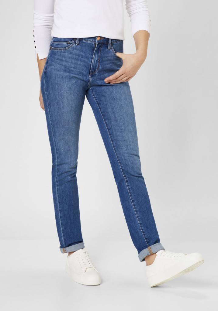 Paddocks PAT LIGHT DENIM Schmale Passform - Mid Blue With Using And Moustache