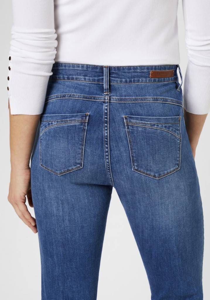 Paddocks PAT LIGHT DENIM Schmale Passform - Mid Blue With Using And Moustache