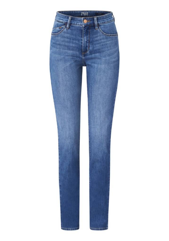 Paddocks PAT LIGHT DENIM Schmale Passform - Mid Blue With Using And Moustache