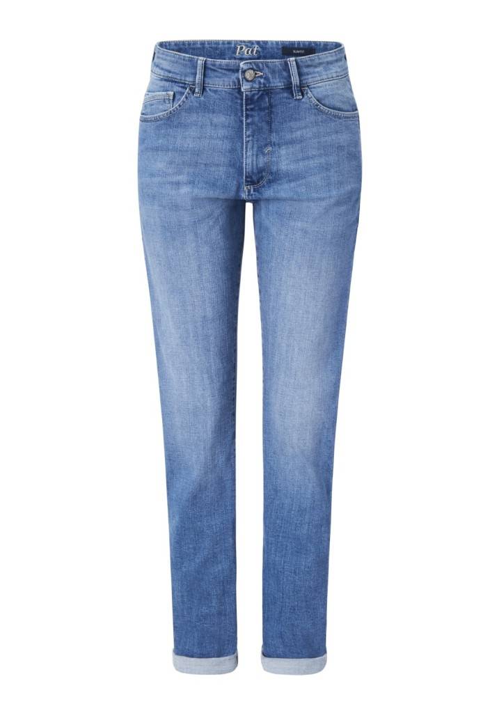 Paddocks PAT MOTION&COMFORT Schmale Passform - Light Blue With Handwork