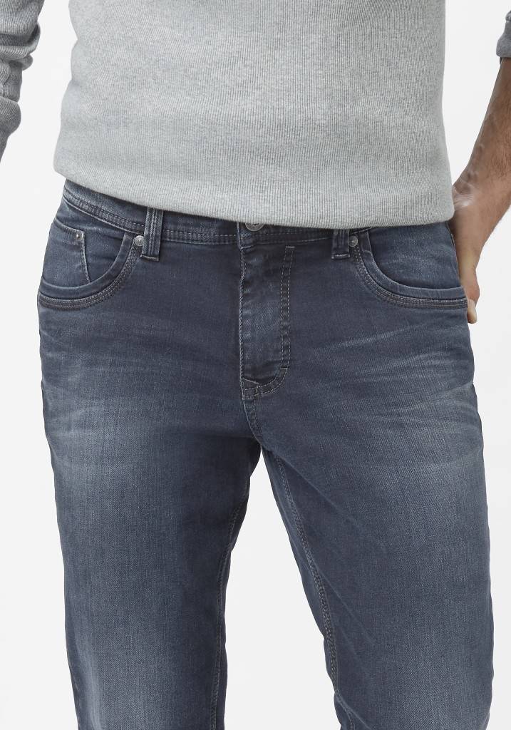 Paddocks PIPE MOTION&COMFORT Schmale Passform - Blue Black Used And Moustache