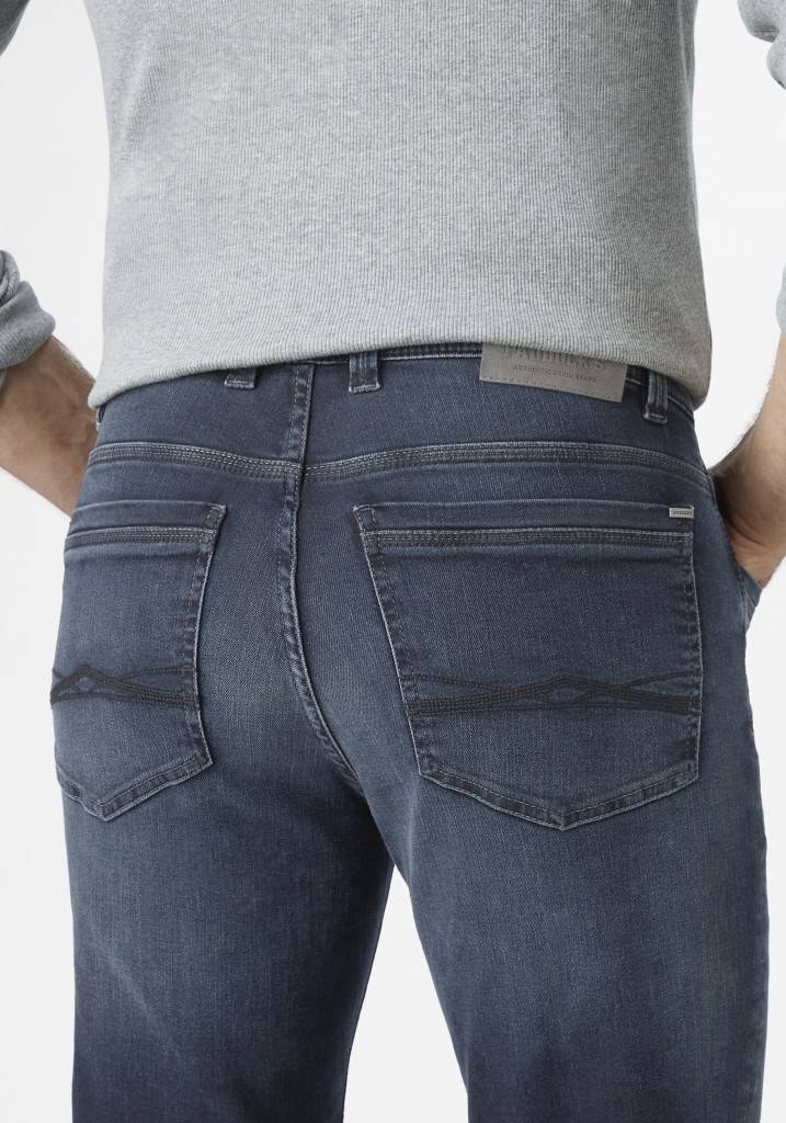 Paddocks PIPE MOTION&COMFORT Schmale Passform - Blue Black Used And Moustache