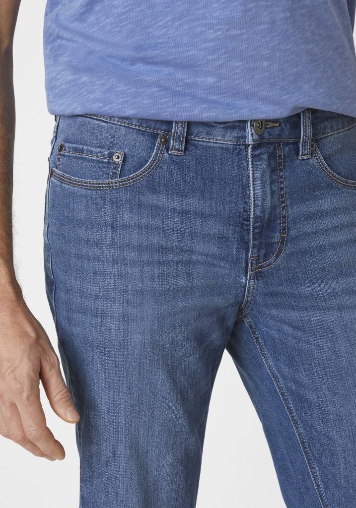 Paddocks PIPE MOTION&COMFORT Schmale Passform - Medium Blue Used Moustache