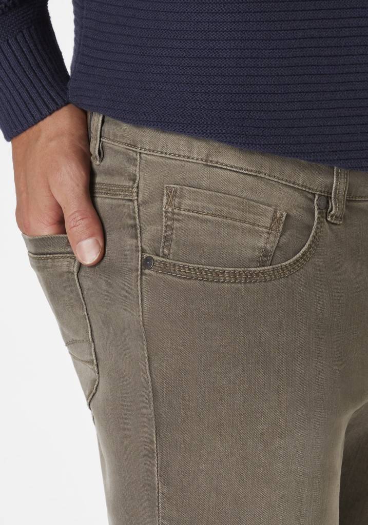 Paddocks PIPE MOTION&COMFORT Schmale Passform - Mid. Grey Od Brown Used