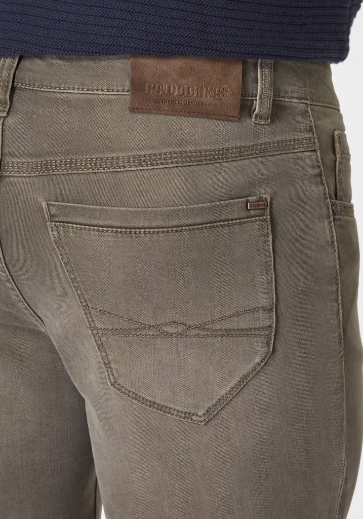 Paddocks PIPE MOTION&COMFORT Schmale Passform - Mid. Grey Od Brown Used