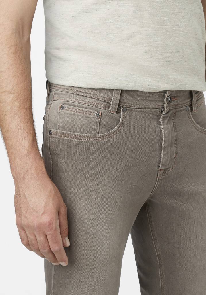 Paddocks PIPE MOTION&COMFORT Schmale Passform - Mid. Grey Od Brown Used