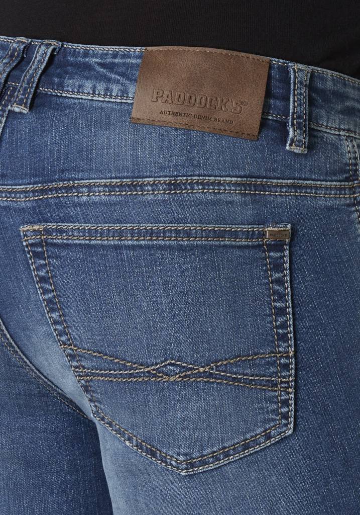 Paddocks PIPE Saddle Stitch MOTION&COMFORT Schmale Passform - Blue Medium Used