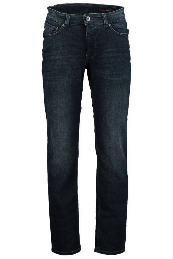 Paddocks PIPE Schmale Passform - Medium Blue Od Khaki Used Moustache