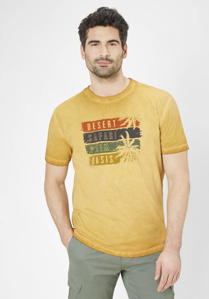 Paddocks Round Neck Short Sleeve Normale Passform - Gold