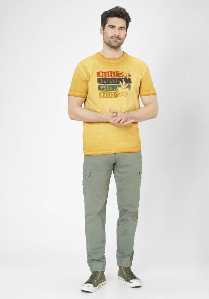 Paddocks Round neck short sleeve normale Passform - gold