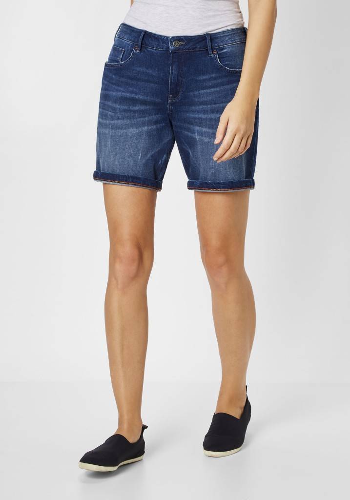 Paddocks SASCHA Bermuda Weite Passform - Dark Blue Stone Wash