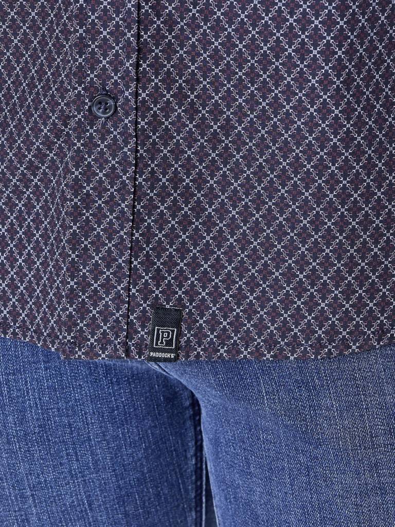 Paddocks Shirt With 1 Bust Pocket Normale Passform - Red