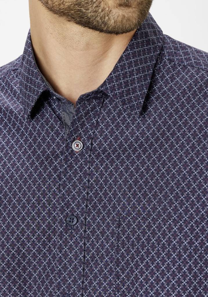 Paddocks Shirt With 1 Bust Pocket Normale Passform - Red