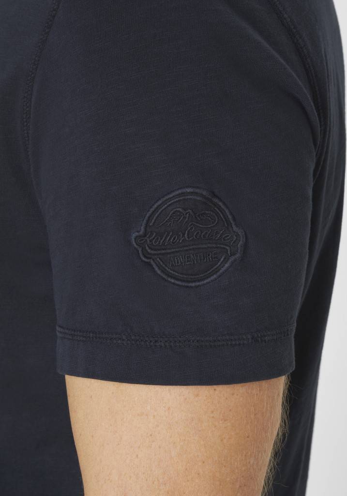 Paddocks Short Sleeve Roundneck Shirt Normale Passform - Dark Navy