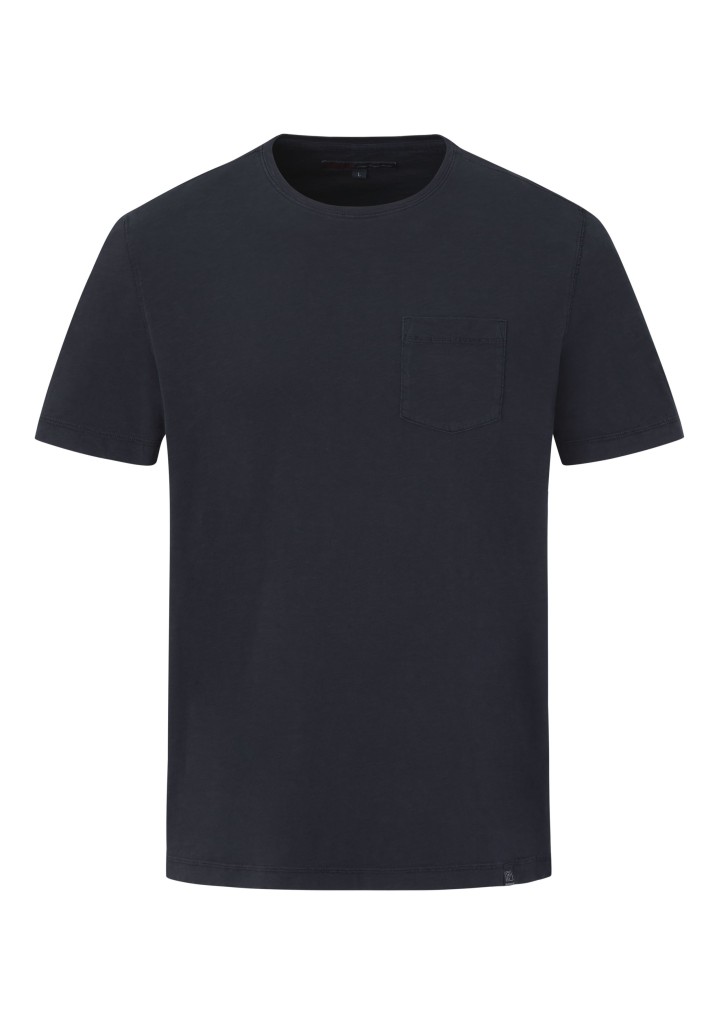 Paddocks Short Sleeve Roundneck Shirt Normale Passform - Dark Navy