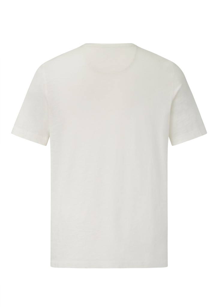 Paddocks Short Sleeve Roundneck Shirt Normale Passform - Off White
