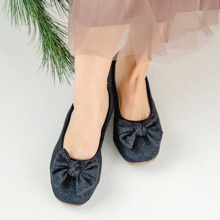 Pampuschen Daisy Wool Anthrazit