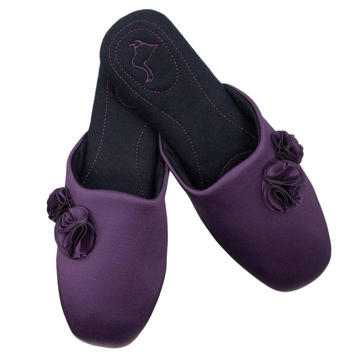 Pampuschen Ginger Satin Aubergine