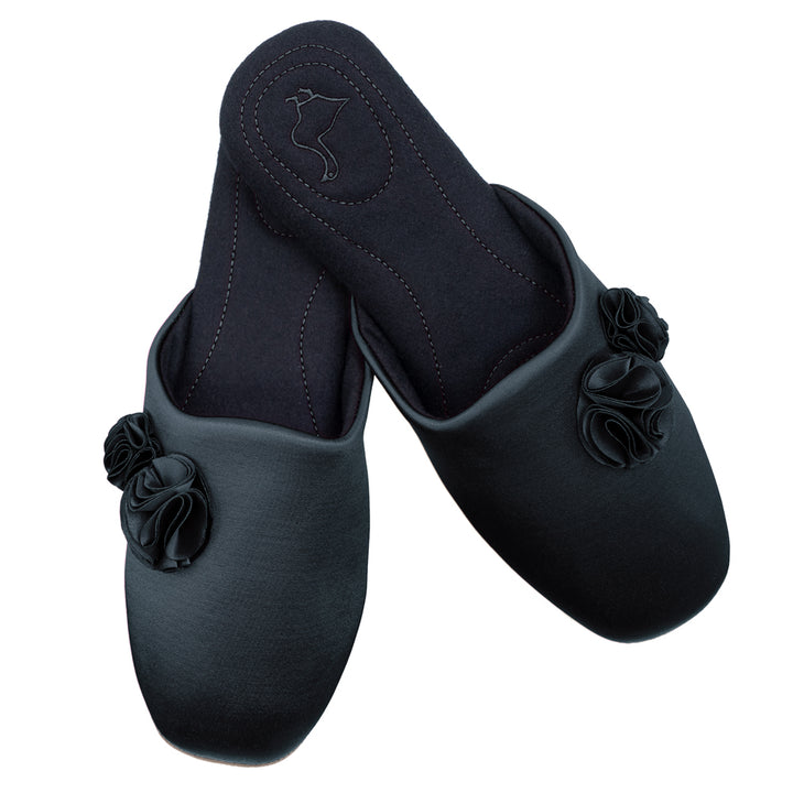 Pampuschen Ginger Satin Schwarz