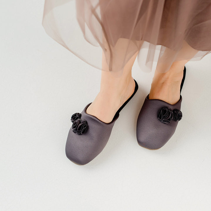 Pampuschen Ginger satin taupe