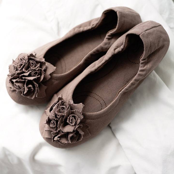 Pampuschen Grace Cotton Canvas Lehm