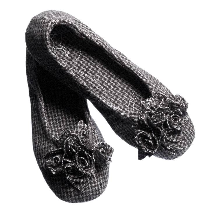 Pampuschen Grace Hahnentritt Schwarz