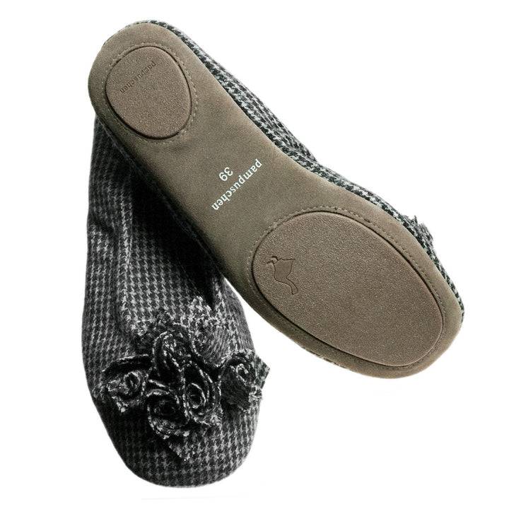 Pampuschen Grace Hahnentritt Schwarz