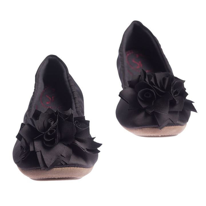 Pampuschen Grace Satin Schwarz