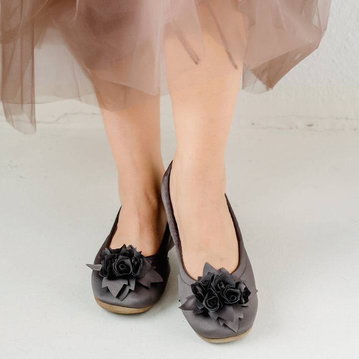 Pampuschen Grace Satin Taupe