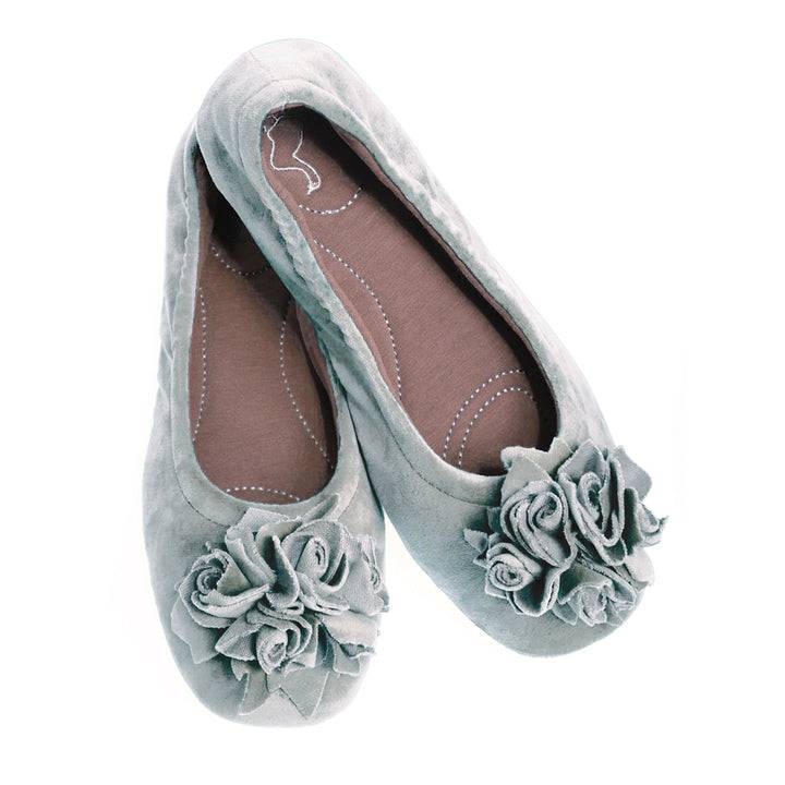 Pampuschen Grace Velvet Eisgrau