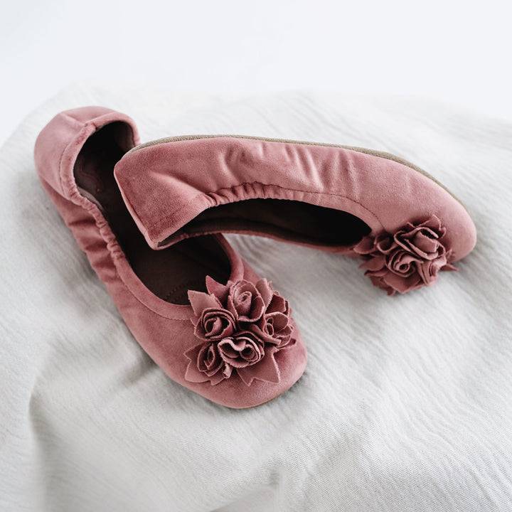 Pampuschen Grace Velvet Rosenholz