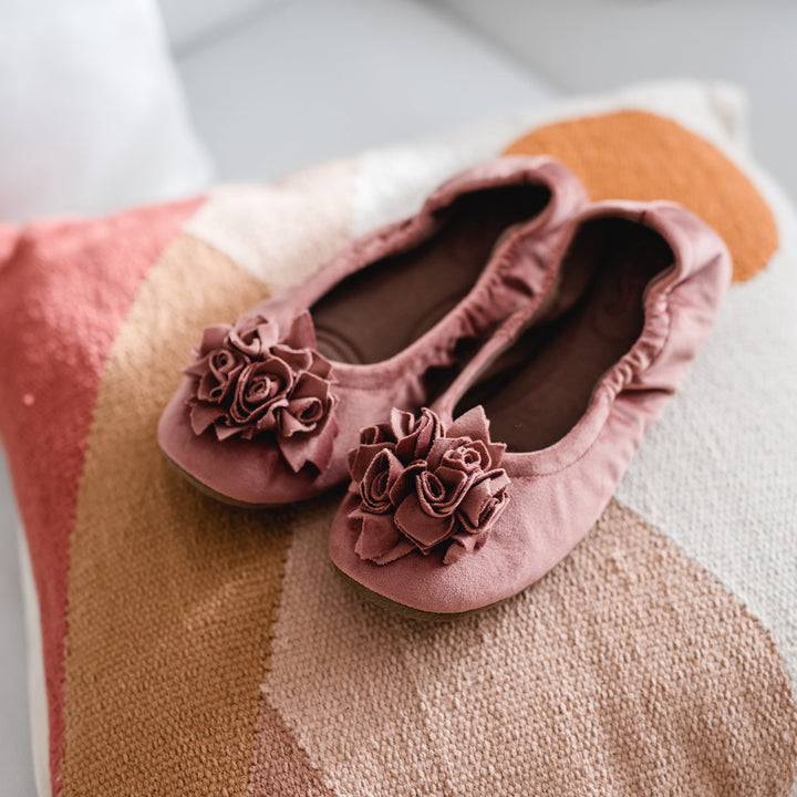 Pampuschen Grace Velvet Rosenholz