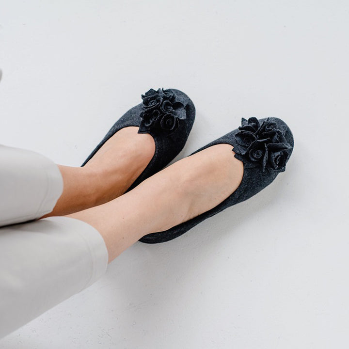 Pampuschen Grace Wool Anthrazit