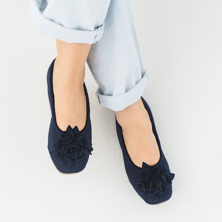 Pampuschen Grace Wool Dunkelblau