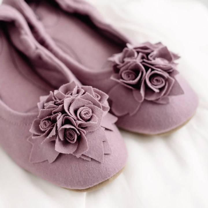 Pampuschen Grace Wool Dunkle Malve