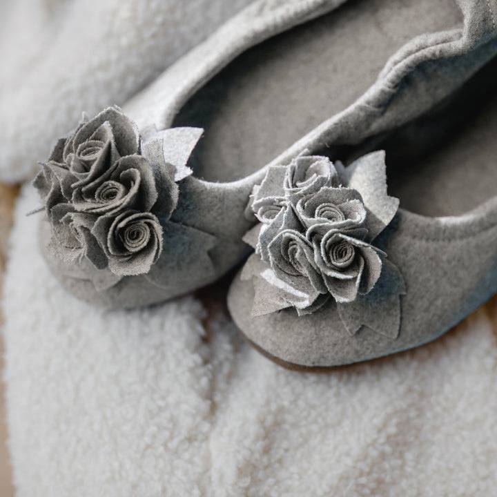 Pampuschen Grace Wool Lichtgrau