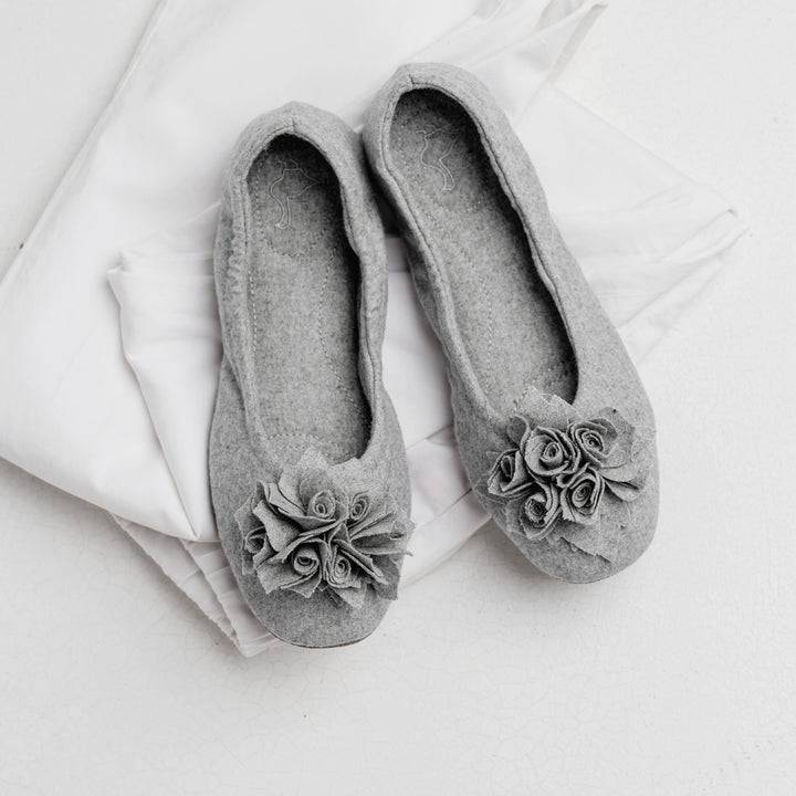 Pampuschen Grace Wool Lichtgrau