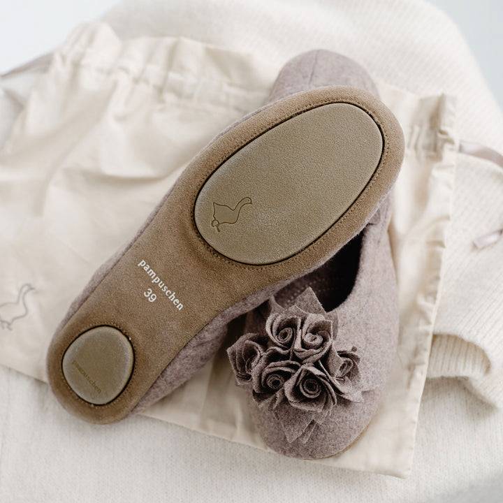 Pampuschen Grace Wool Trüffel