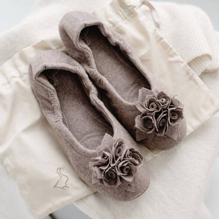 Pampuschen Grace Wool Trüffel